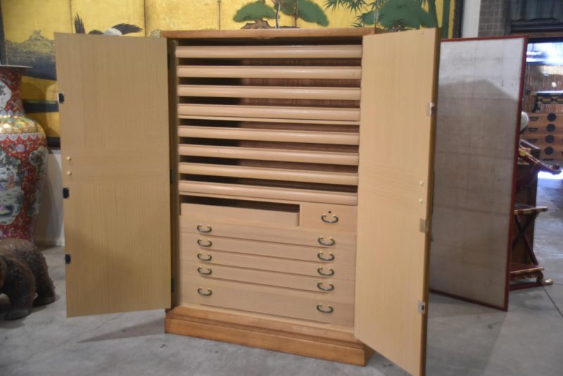 Japanese Vintage Art Storage Chest (Obi Chest)Width:1210mm - Image 12
