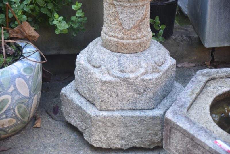 Edo Period Granite Garden Lantern Height:1630mm - Image 5