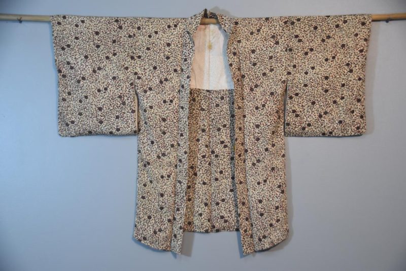 Cherry Blossom Vintage Silk Haori Jacket - Image 4