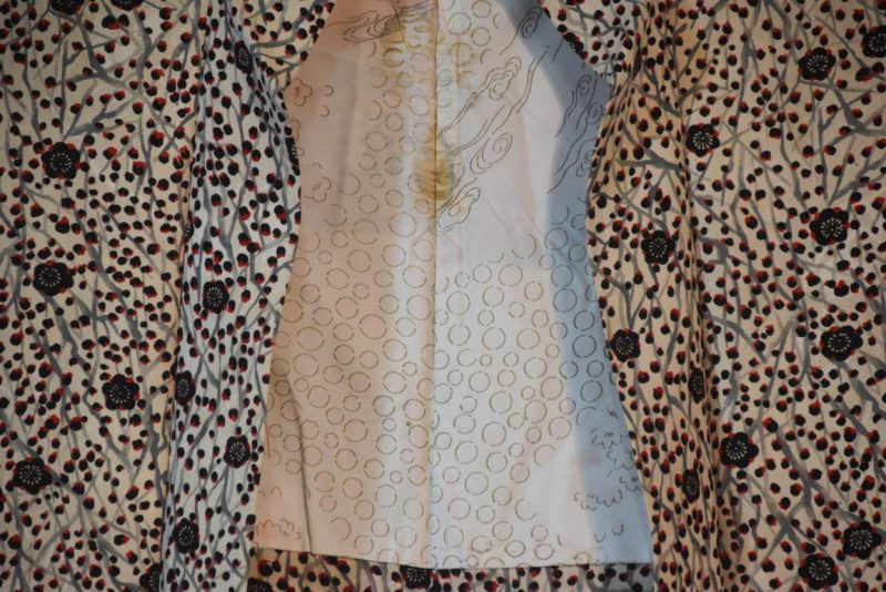 Cherry Blossom Vintage Silk Haori Jacket - Image 3