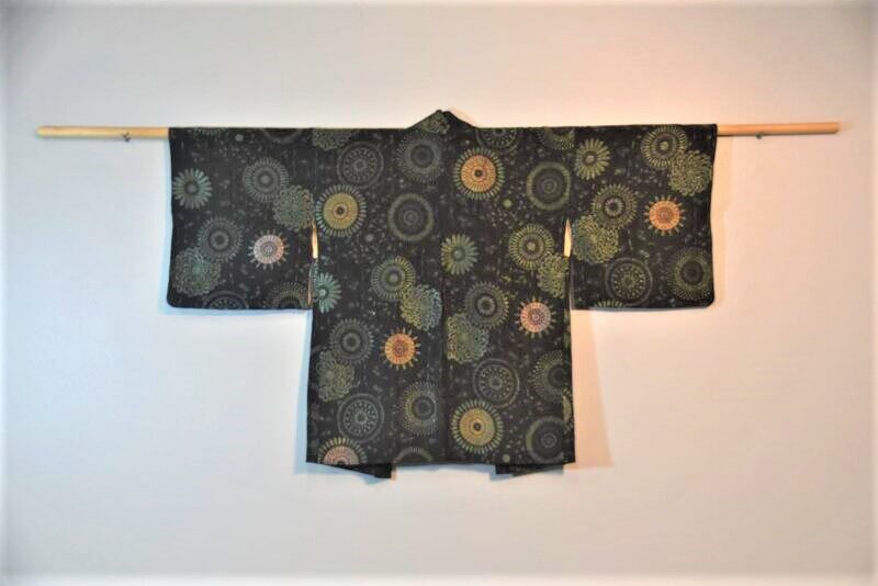 Metallic Thread Vintage Silk Haori Jacket