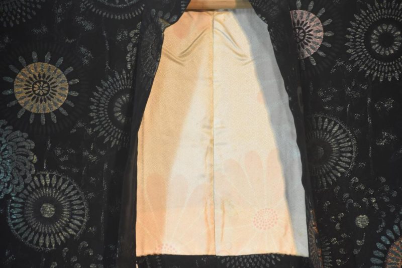 Metallic Thread Vintage Silk Haori Jacket - Image 3