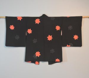 Maple Leaves Vintage Silk Haori Jacket