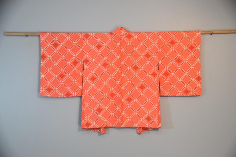 Watermelon Pink Vintage Silk Haori Jacket