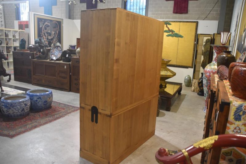 Japanese Vintage Kamo Wedding Chest (2 Sections) Width:1210mm - Image 15