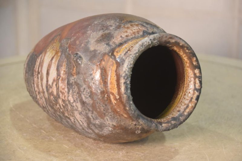Japanese Bizen Pottery Vase 140 mm's wide - Image 6