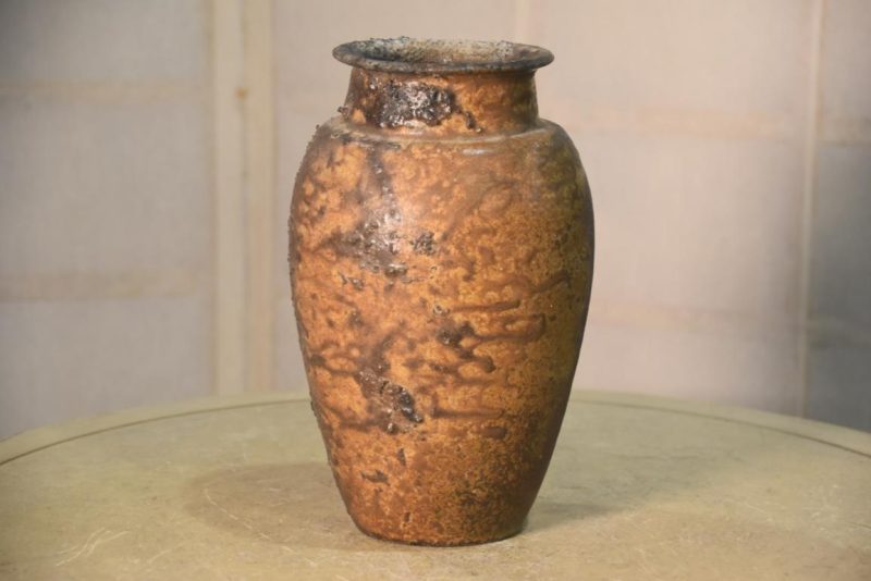 Japanese Bizen Pottery Vase 140 mm's wide - Image 5