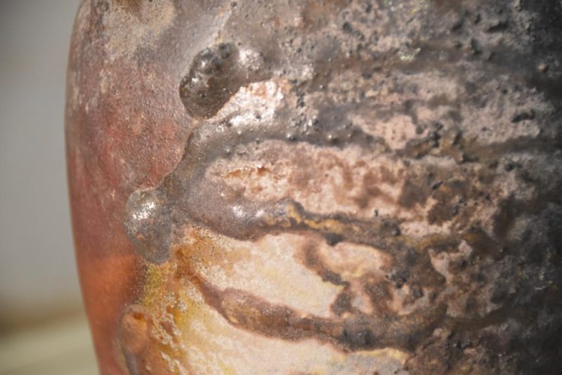 Japanese Bizen Pottery Vase 140 mm's wide - Image 2