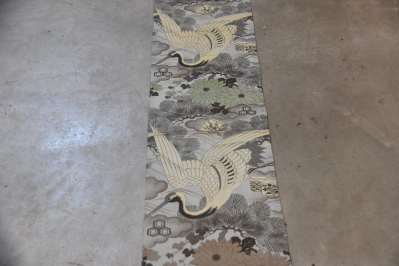 Crane Vintage Japanese Table Runner / Obi - Image 8