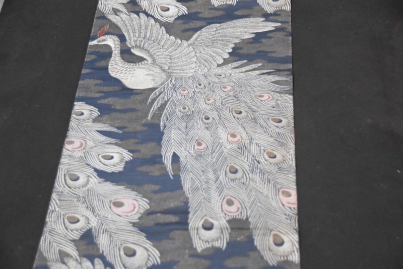 Peacock Vintage Japanese Table Runner / Obi - Image 3