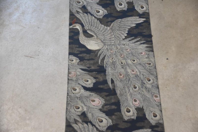 Peacock Vintage Japanese Table Runner / Obi - Image 6