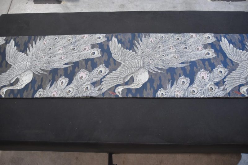 Peacock Vintage Japanese Table Runner / Obi - Image 4