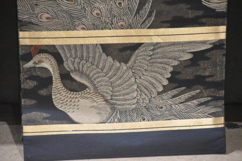 Peacock Vintage Japanese Table Runner / Obi - Image 2