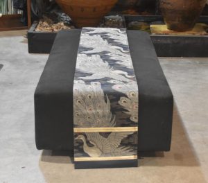 Peacock Vintage Japanese Table Runner / Obi
