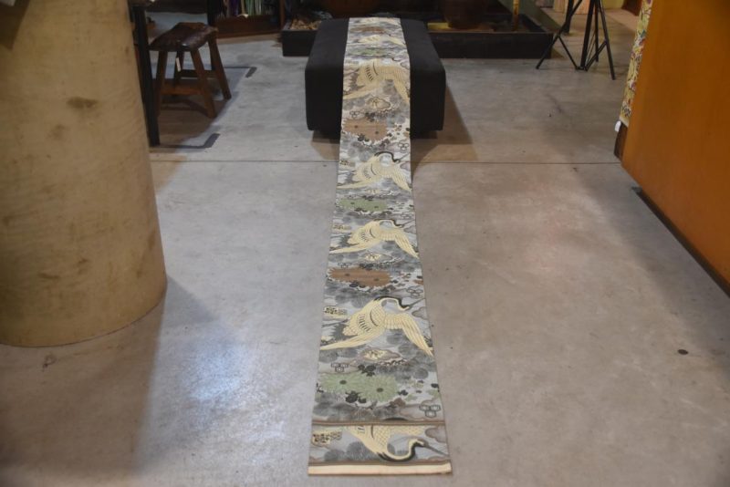 Crane Vintage Japanese Table Runner / Obi - Image 6