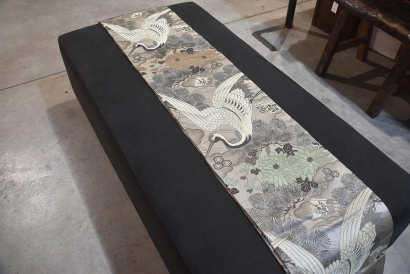Crane Vintage Japanese Table Runner / Obi - Image 4