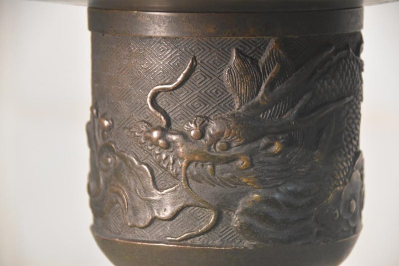 Japanese Bronze Usubata 320mm - Image 2