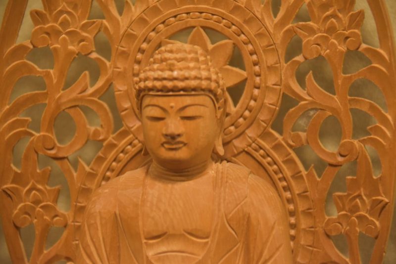 Japanese Wooden Seated Buddha - Image 7