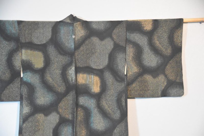 Stunning Metallic Vintage Silk Haori Jacket - Image 3