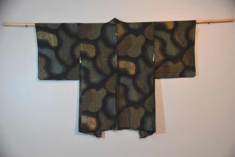 Stunning Metallic Vintage Silk Haori Jacket