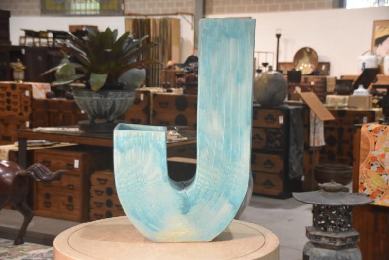 Funky 60-70's Japanese Studio Pottery Vase Height:590mm