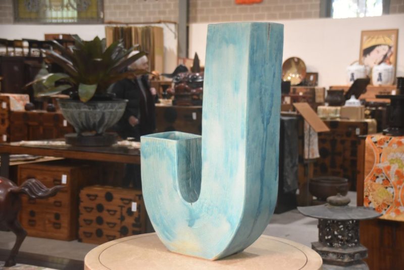 Funky 60-70's Japanese Studio Pottery Vase Height:590mm - Image 6