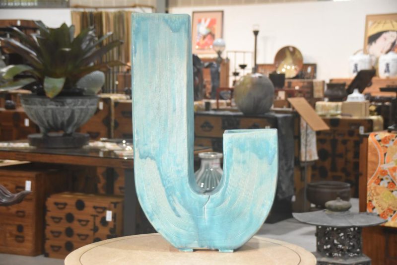 Funky 60-70's Japanese Studio Pottery Vase Height:590mm - Image 5