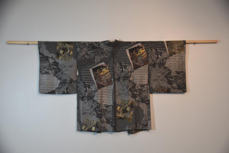 Stunning Metallic Vintage Silk Haori Jacket
