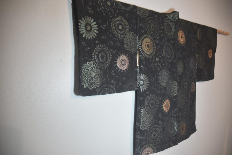 Metallic Thread Vintage Silk Haori Jacket - Image 10