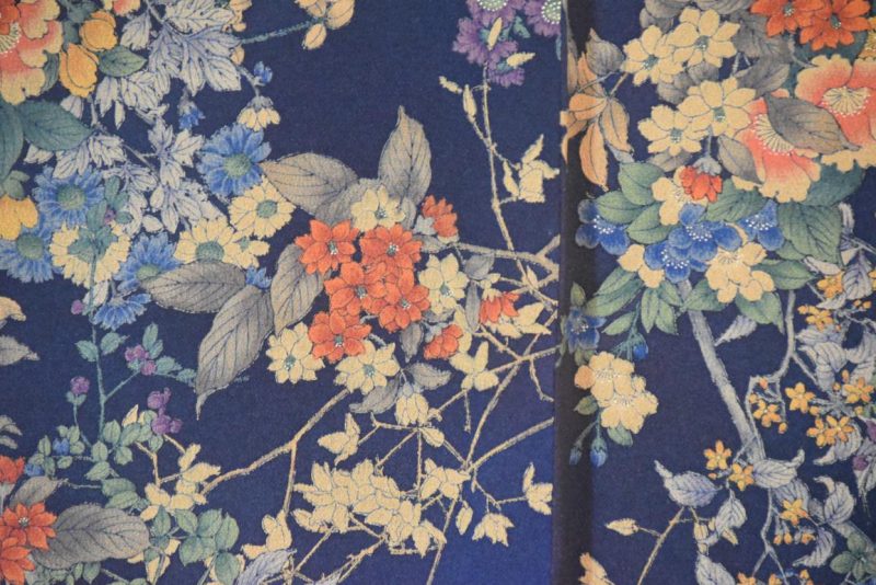 Japanese Silk Crepe Vintage Kimono - Image 2