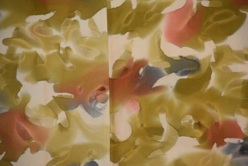 Water Colors Vintage Silk Haori Jacket - Image 2