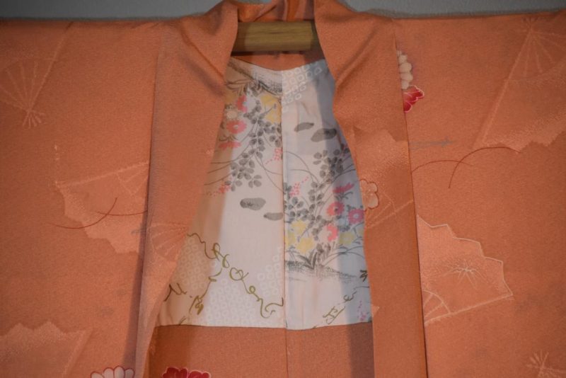 Pink Jacquard Vintage Silk Haori Jacket - Image 7