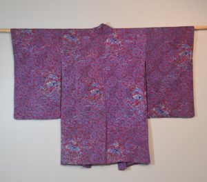 Purple Vintage Silk Haori Jacket