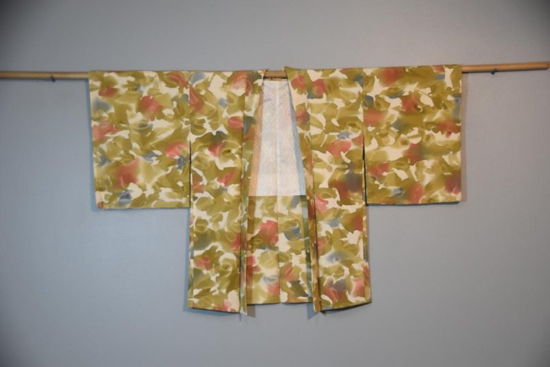 Water Colors Vintage Silk Haori Jacket - Image 5