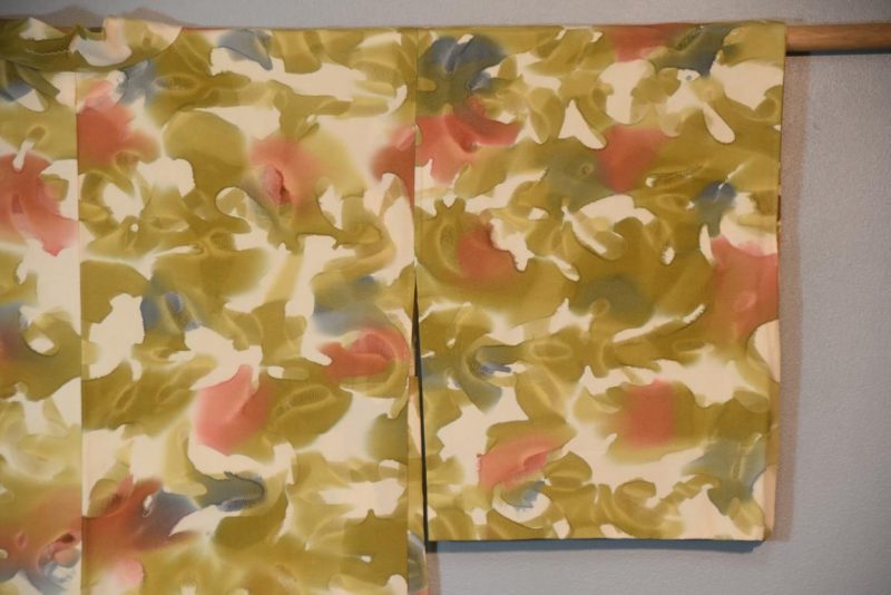 Water Colors Vintage Silk Haori Jacket - Image 3