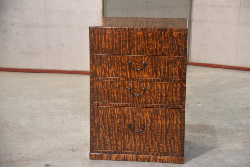 Burled Mulberry Hikidashi Drawer Chest  Width:333mm - Image 5