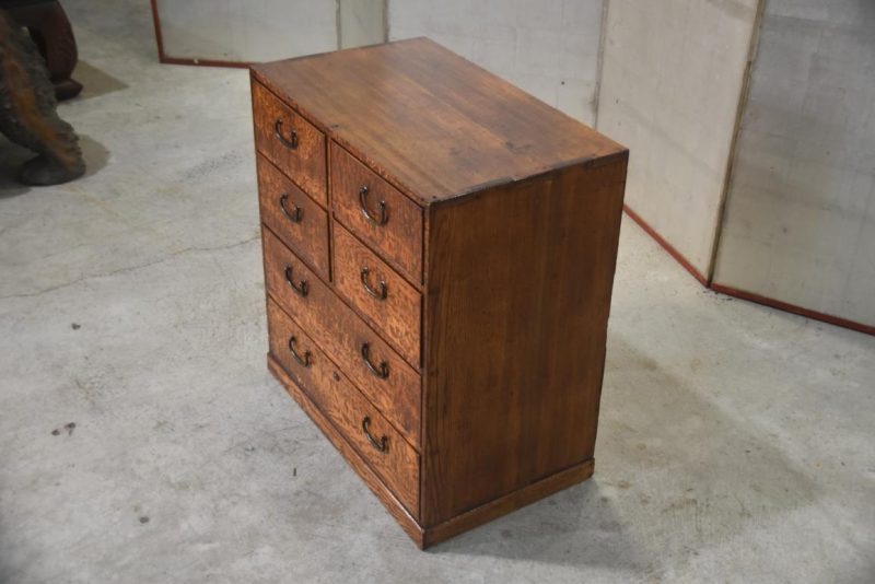 Burled Mulberry Hikidashi Drawer Chest  Width:605mm - Image 5