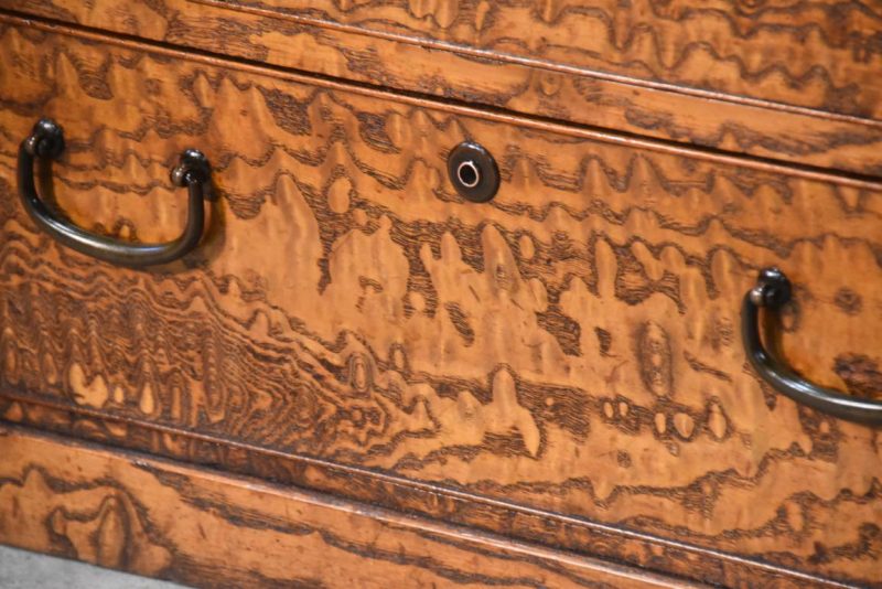 Burled Mulberry Hikidashi Drawer Chest  Width:605mm - Image 2