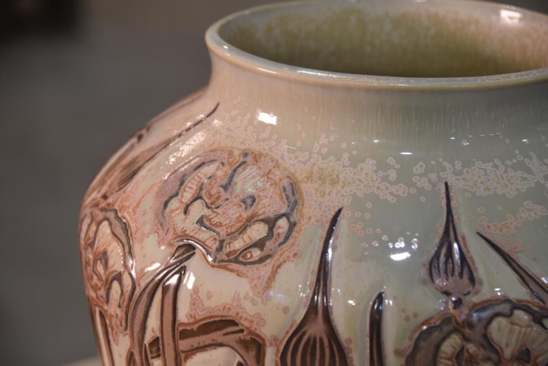 Japanese Art Nouveau Style Vase Width:270mm - Image 2