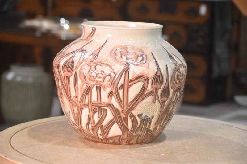 Japanese Art Nouveau Style Vase Width:270mm