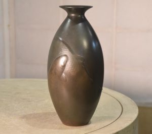 Bronze Koi Vase Height:240mm