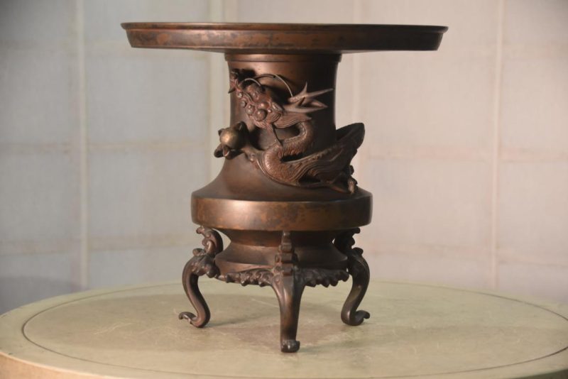 Japanese Dragon Usubata (Ikenobu Vase) Width:300mm