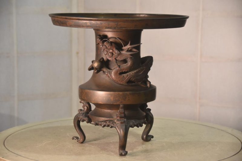 Japanese Dragon Usubata (Ikenobu Vase) Width:300mm - Image 8