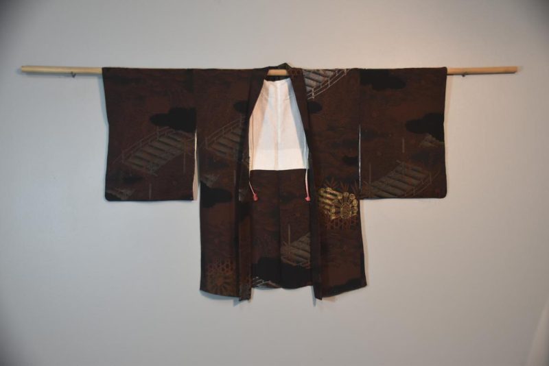Lacquered Thread Vintage Silk Haori Jacket - Image 6
