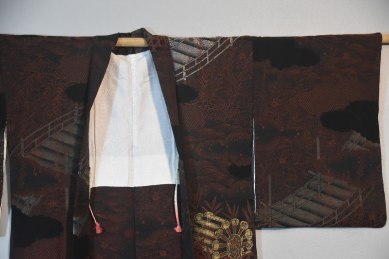 Lacquered Thread Vintage Silk Haori Jacket - Image 5