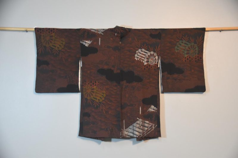 Lacquered Thread Vintage Silk Haori Jacket