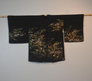 Metallic Swirls Vintage Silk Haori Jacket