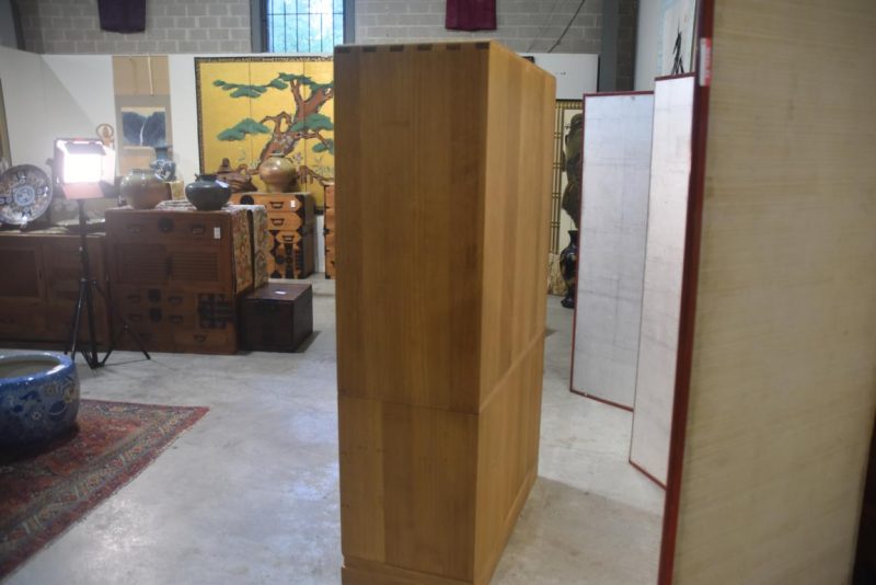 Japanese Vintage Kamo Wedding Chest (2 Sections) Width:1060mm - Image 17