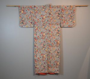 Japanese Silk Crepe Vintage Kimono
