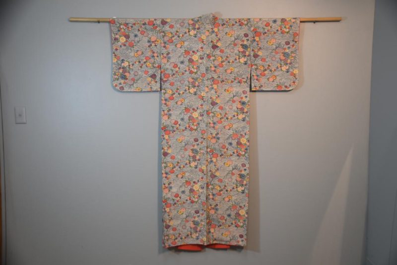 Japanese Silk Crepe Vintage Kimono
